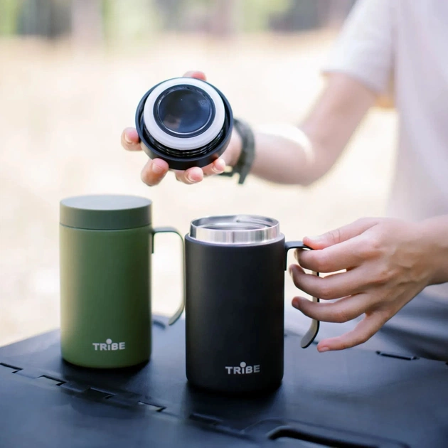 Термокружка Tribe Adventure Mug 450 мл black (T-FA-0032-black) - picture 10