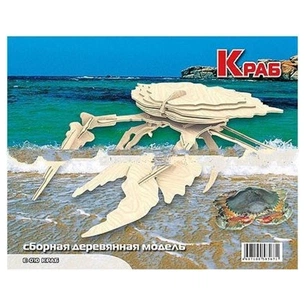 Збірна модель Мир деревянных игрушек Краб (Е010) зображення 1