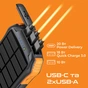 Універсальна мобільна батарея Promate SolarTank-10PDQi 10000mAh 20W Black - уменьшенное изображение 5