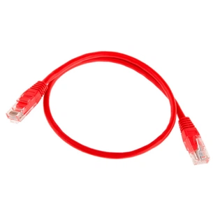 Патч-корд 1м, RJ-45, Cat.5e, CU, мідь, червоний Ritar (PCR-CU/1Rd / 04271) зображення 1