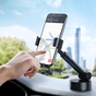 Універсальний автотримач Baseus 4.7-6.5" Gravity Simplism (на присоску) black (SUYL-JY01) - уменьшенное изображение 4