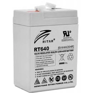 Батарея до ДБЖ Ritar AGM RT645, 6V-4Ah (RT640) зображення 1
