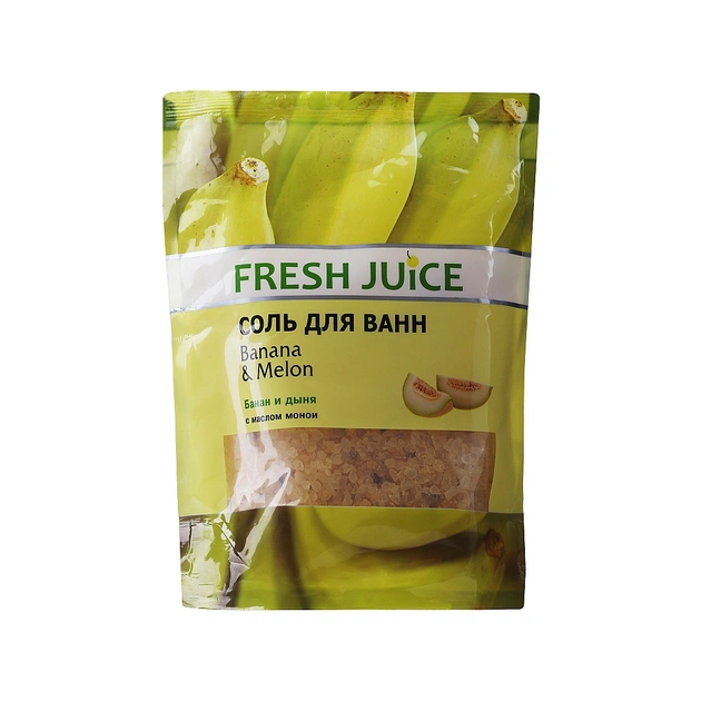 Сіль для ванн Fresh Juice Banana & Melon 500 г (4823015937620) - picture 3