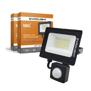 Прожектор EVROLIGHT FM-01D-20 20W 6400К зображення 1