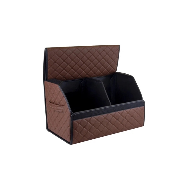 Сумка-органайзер EVAtech ECO M 30x30x50 см коричнева з коричневою ниткою (EHECEMZZBB) - picture 3