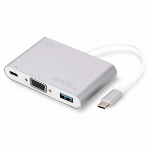Перехідник Type-C to VGA/USB 3.0/Type-C Digitus (DA-70839) зображення 1