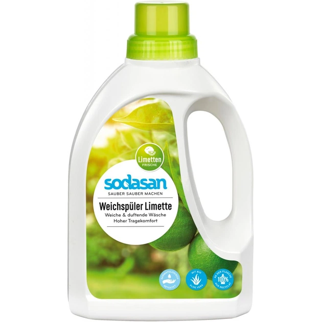 Кондиціонер для білизни Sodasan Fabric Softener Лайм 750 мл (4019886016162) - зображення 1