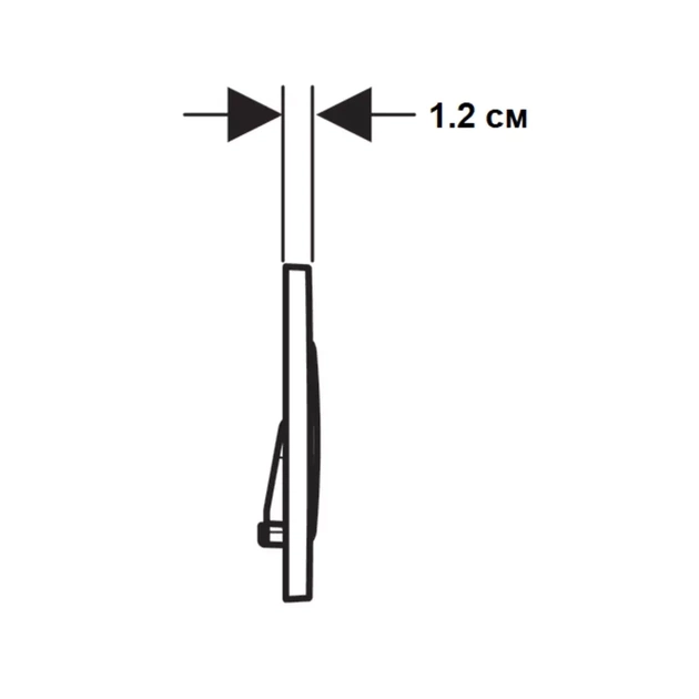 Панель змиву Geberit Sigma20 білий мат (115.882.01.1) - picture 4