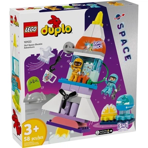 Конструктор LEGO DUPLO Town Пригоди на космічному шатлі 3-в-1 58 деталей (10422) зображення 1