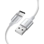 Дата кабель USB 2.0 AM to USB-C 0.25m 3A braided US288 white Ugreen (60129) - зменшене зображення 1