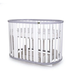 Ліжечко Angelo трансформер 7-в-1 (біло-сірий) (13001) зображення 1