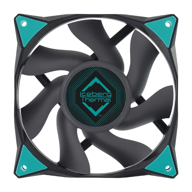 Кулер до корпусу Iceberg Group IceGALE 120mm Black (ICEGALE12-C0A) - зображення 1