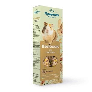 Ласощі для гризунів Природа "Колосок" горіховий 140 г (4820157400524) зображення 1