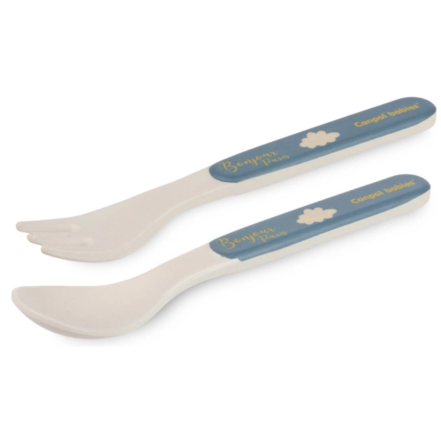 Набір дитячого посуду Canpol babies BONJOUR PARIS посуду 5 ел. синій (9/227_blu) - picture 6