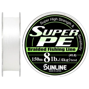 Шнур Sunline Super PE 150м білий 0.148мм 8LB/4кг (1658.01.31) зображення 1