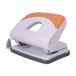 Діркопробивач Economix з лінійкою 20 аркушів Сіро-синій (E40128) зображення 1