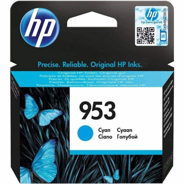 Картридж HP DJ No.953 Officejet Pro 8210/8710/8720/8725/8730 Cyan, 700с (F6U12AE) - зображення 1
