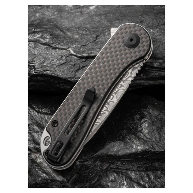 Ніж Civivi Elementum, Damascus, Carbon Fiber/G10 (C907DS) - picture 12