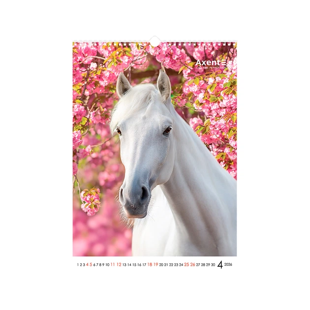 Календар Axent настінний А3 2026 р. Horses (8804-26-3-A) - изображение 5