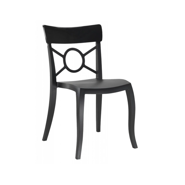 Кухонний стілець PAPATYA o-pera-s сидіння чорне, верх суцільно чорний (2234) - picture 1