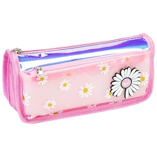 Пенал Cool For School 2 відділення Ромашки рожевий (CF86974) зображення 1