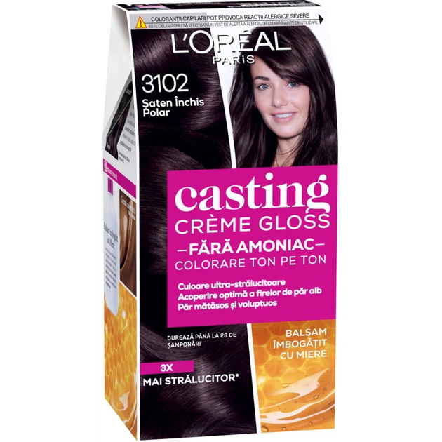 Фарба для волосся L'Oreal Paris Casting Creme Gloss 3102 - Холодний темно-каштановий 120 мл (3600523806928) - изображение 1