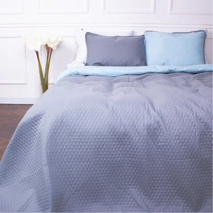 Покривало MirSon набір Great Line №7039 Indigo 200х220 + 2 наволочки (2200005377802) зображення 1