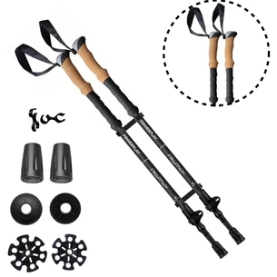 Трекінгові палиці PowerPlay 9107 Friluftsliv Black/White 80-135 см (PP_9107_FRILUFTSLIV) зображення 1