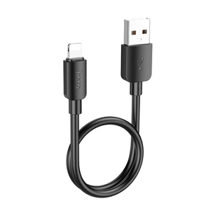 Дата кабель USB 2.0 AM to Lightning 0.25m Hyper X96 black HOCO (6942007609388) зображення 1