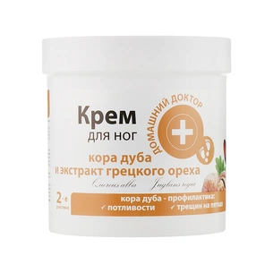 Крем для ніг Домашній Доктор Кора дуба і екстракт волоського горіха 250 мл (4823015924484) изображение 1