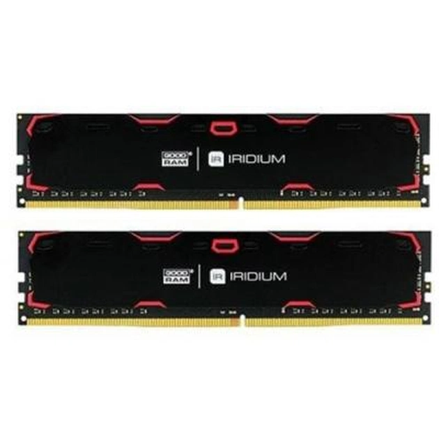 Модуль пам'яті для комп'ютера DDR4 32GB (2x16GB) 2133 MHz Iridium Black Goodram (IR-2133D464L15/32GDC) - зображення 1