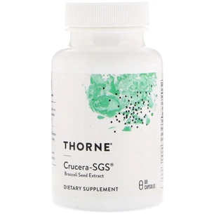 Травы Thorne Research Экстракт семян Брокколи, Crucera-SGS, 60 капсул (THR-66001) изображение 1