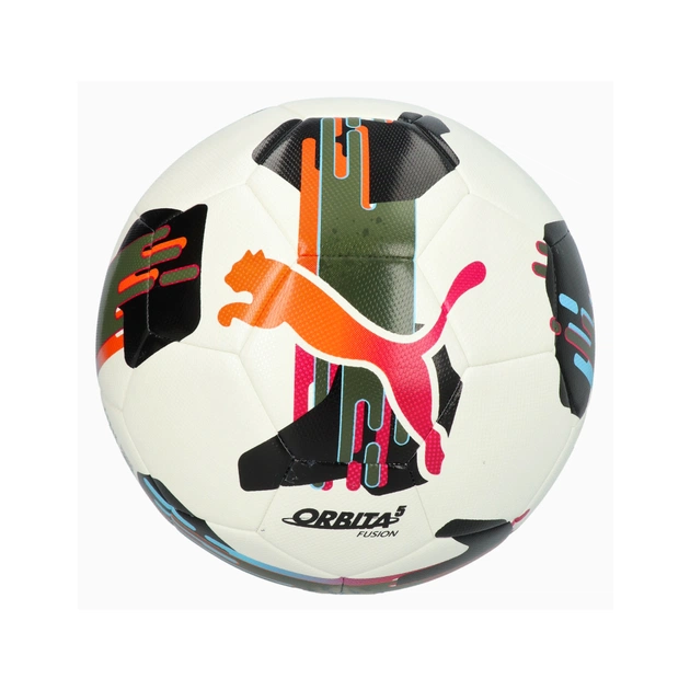 Мяч футбольный Puma Orbita 5 Fusion 084331-01 білий, чорний, болотний 5 (4067981496006) - изображение 1