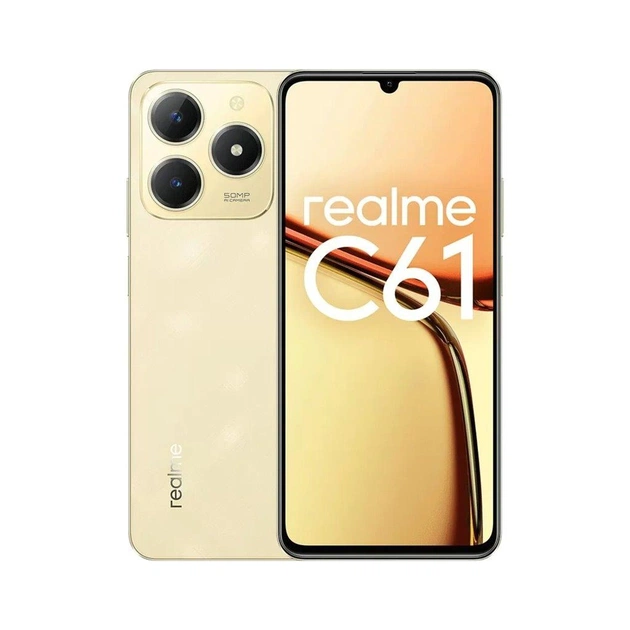 Мобільний телефон realme C61 6/128GB Sparkle Gold - зображення 1