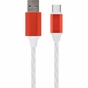 Дата кабель USB 2.0 AM to Type-C 1.0m 2A Cablexpert (CC-USB-CMLED-1M) - уменьшенное изображение 1