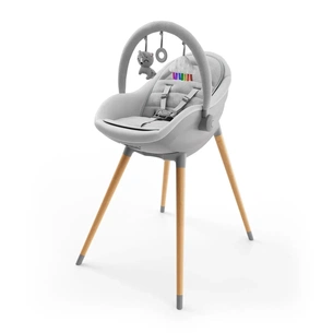Стульчик для кормления Kinderkraft 2 в 1 Fini Up Grey (5902533930111) изображение 1