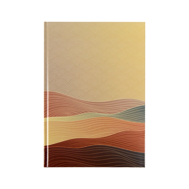 Канцелярская книга Axent Waves А4, 96 листов, клеточка, бронзовая (8422-563-A) - изображение 1
