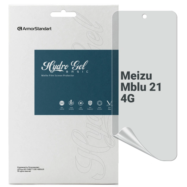 Плівка захисна Armorstandart hydrogel Matte Meizu Mblu 21 4G (ARM88120) - зображення 1