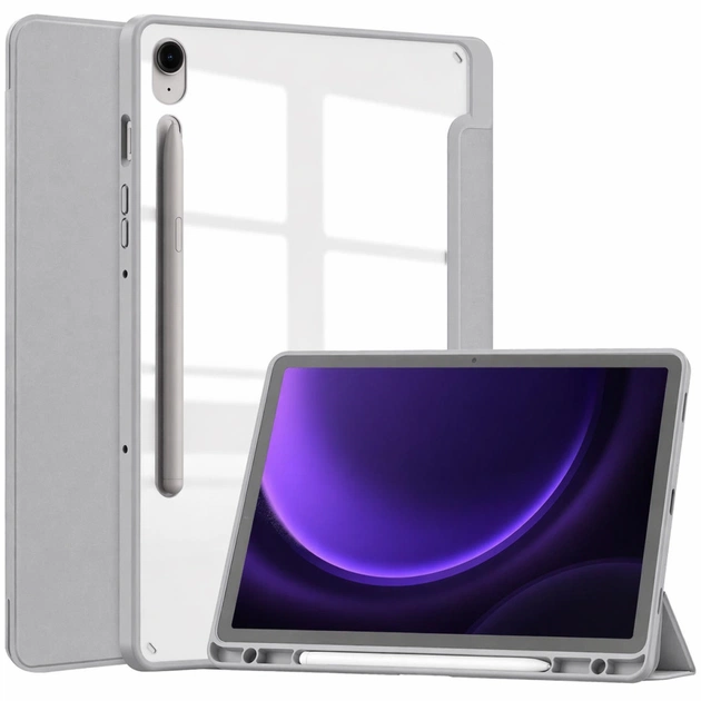 Чехол для планшета BeCover Soft Edge Samsung Galaxy Tab S9 (SM-X710/SM-X716) / S9 FE (SM-X510/SM-X516B) 11.0" Gray (715573) - изображение 1