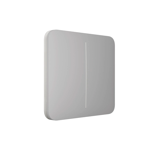 Накладна панель Ajax SoloButton 2-gang димний - picture 2