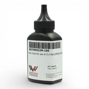 Тонер HP CLJ M252/277/452/477, Canon 045/046, 100г MAGENTA Welldo (WDTHM452M-100) зображення 1