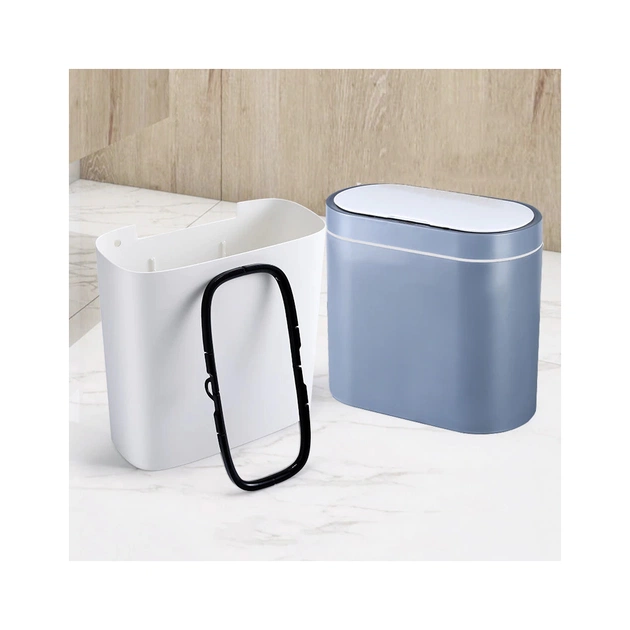 Контейнер для сміття JAH Сенсорний Овальний Сірий 8 л (6605) - picture 8