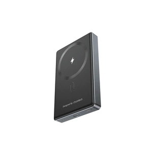 Батарея універсальна Choetech Magnetic Wireless 10000mAh 20W, PD, Qi-15W, USB-C In/Out, Ultra-thin, Black (B739-CCBK) зображення 1
