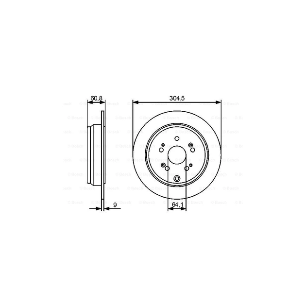 Гальмівний диск Bosch 0 986 479 449 - picture 5