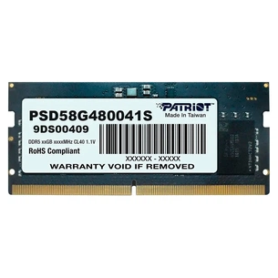 Модуль пам'яті для ноутбука SoDIMM DDR5 8GB 4800 MHz Patriot (PSD58G480041S) зображення 1