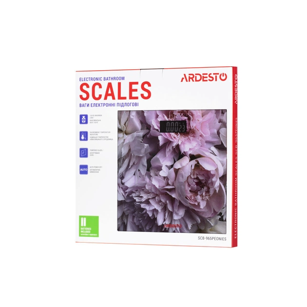 Весы напольные Ardesto SCB-965PEONIES - изображение 6