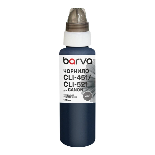 Чернила Barva Canon CLI-426/CLI-451/CLI-521 100 мл, special, gray (C521-469e) - изображение 1
