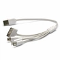Дата кабель USB 2.0 AM to Lightning + Micro 5P + Mini 5P + Apple 30pin PowerPlant (KABUSBALL) - уменьшенное изображение 1