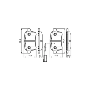 Гальмівні колодки Bosch 0 986 495 305 зображення 1