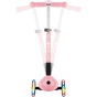 Самокат Globber Junior Foldable Lights до 50 кг 2+ Пастельно-рожевий з квітами (433-210) - зменшене зображення 8